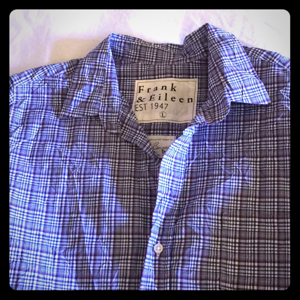 Cute plaid Frank &Eileen button down